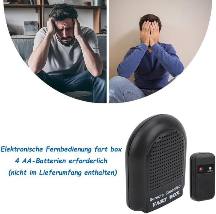 Elektronische Furzbox, lustige Furzmaschine mit Fernbedienung zum Spielen für Unfug für von 9 bis 15