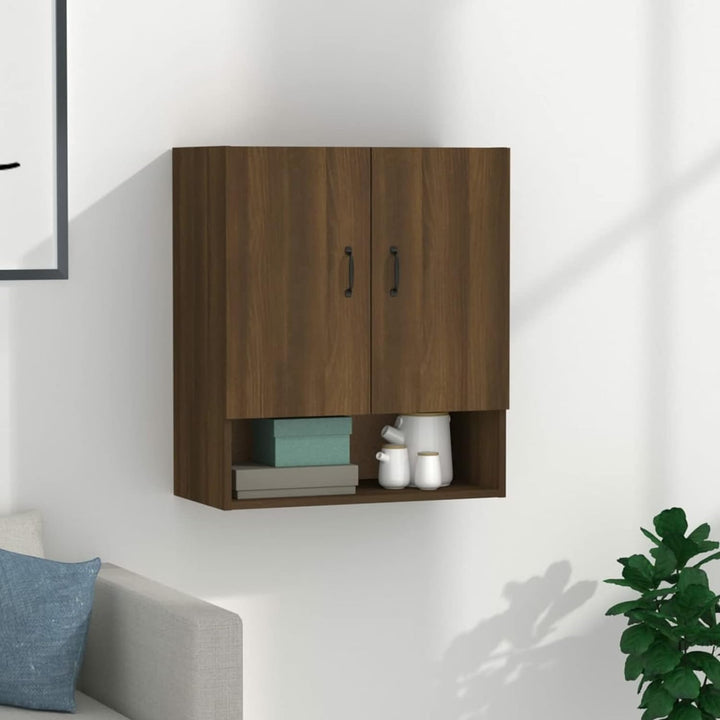 Gecheer Wandschrank H?ngeschrank Mit 2 Türen und 1 offenes Fach Küchenschrank Wandh?ngeschrank Badsc
