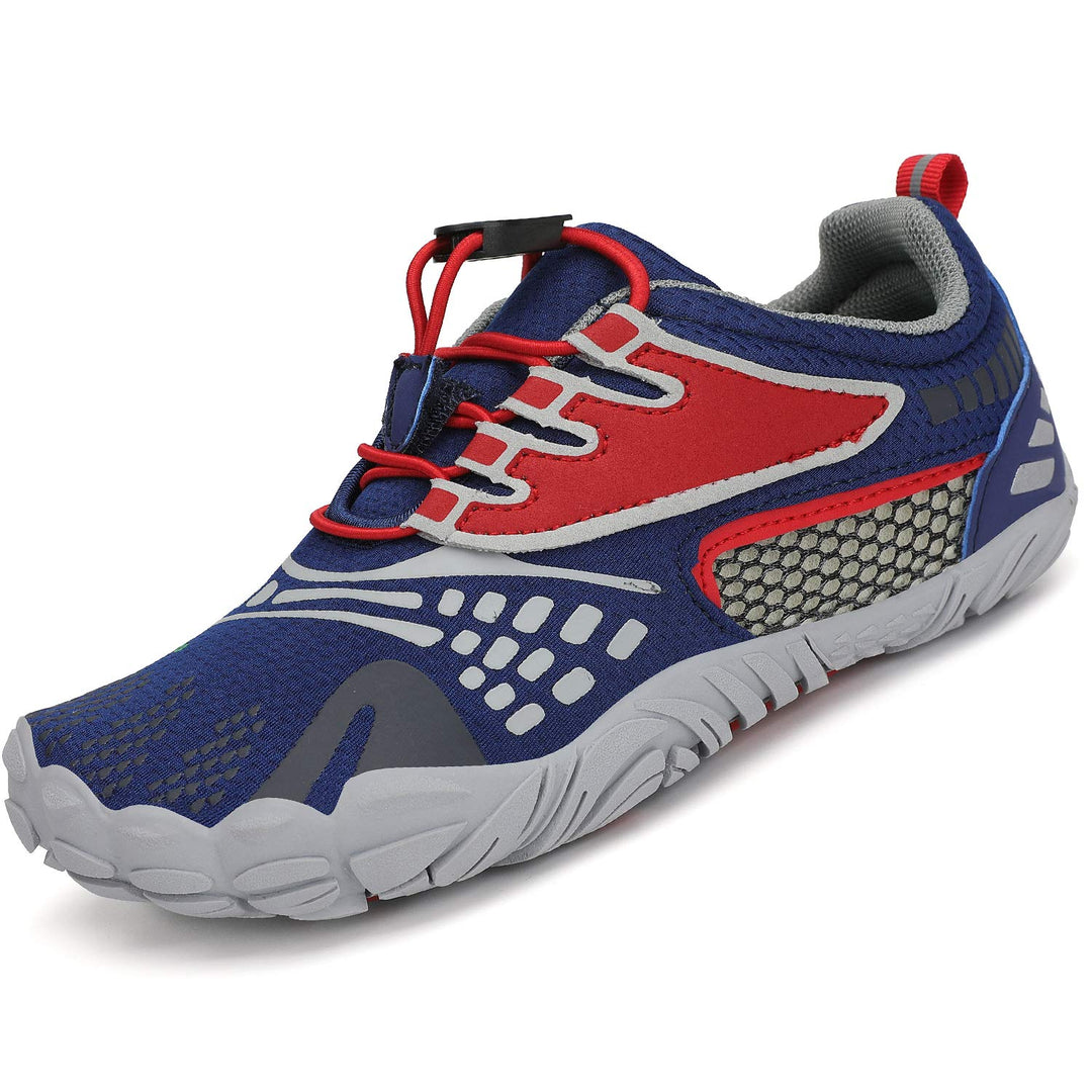 SAGUARO Kinder Barfussschuhe Schnell Trocknend Badeschuhe,24-36 EU 25 EU Blau Rot, 25 EU Blau Rot