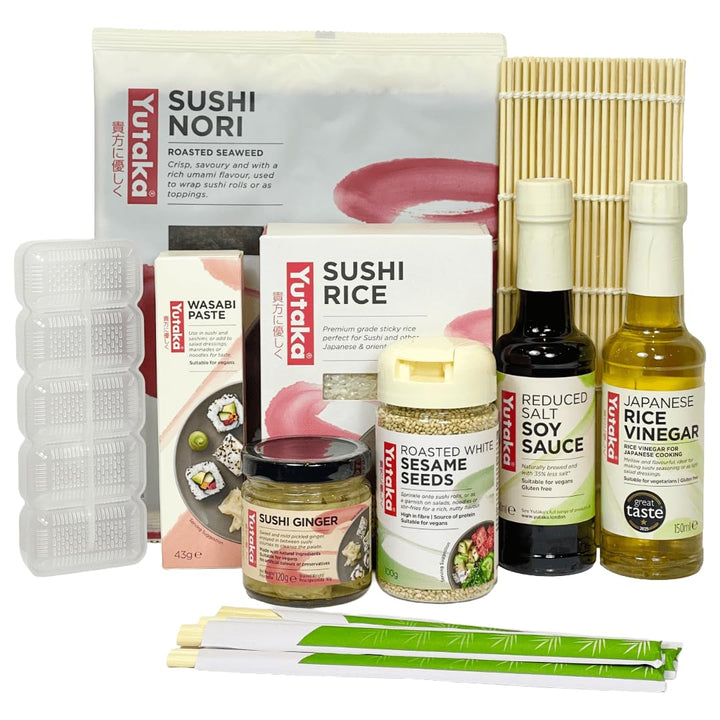 Premium Sushi Making Kit Set - DIY Komplettes Sushi Zutaten Set, 10 Stück