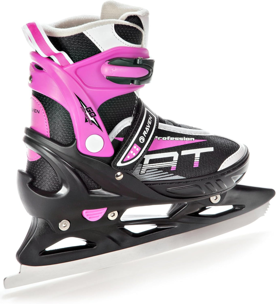 RAVEN Profession 2in1 Schlittschuhe Inlineskates Inliner für Kinder und Erwachsene verstellbar, Blac