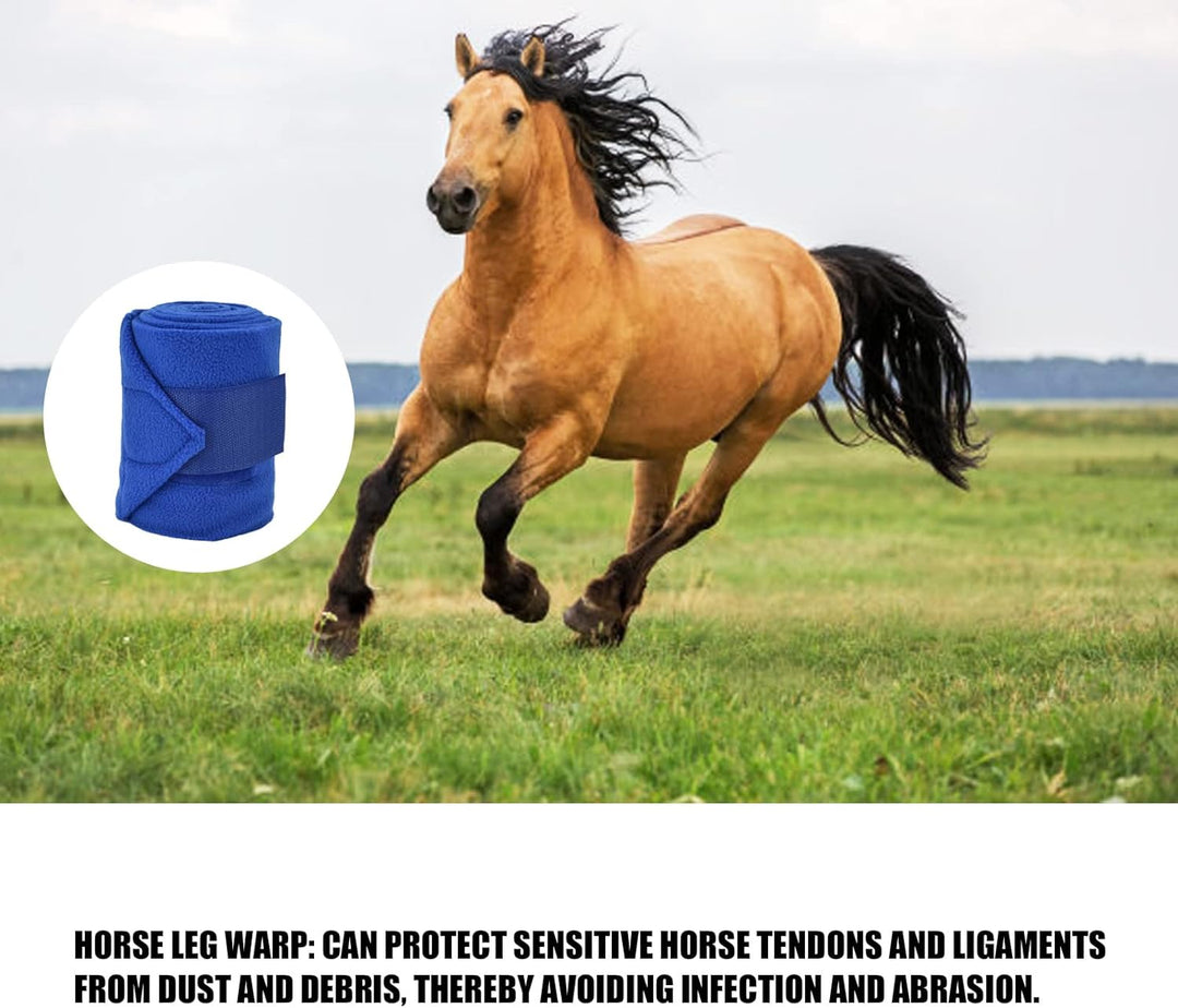 Mumusuki Pferdebandagen Beinwickel, Stallbandagen Pferd Reitbeinwickel Pferdebeinstiefel Blaue Banda