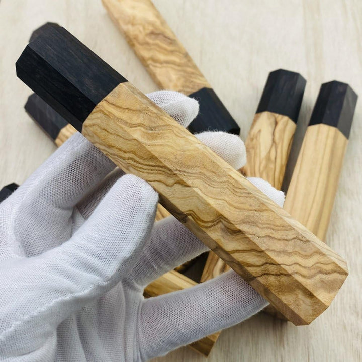 Achteckiger Messergriff Aus Holz, Kochmessergriff, Japanischer Stil, Messergriff, Ebenholzschneider,