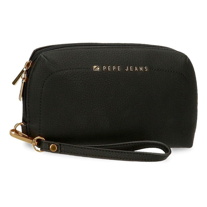 Pepe Jeans Damen Diane Reisezubehör - Geldbörse Bolso de Mano Schwarz, Bolso de Mano Schwarz