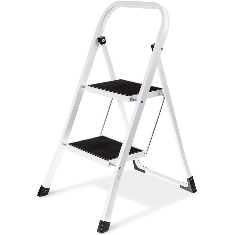 Lefeld 2-Stufige Trittleiter klappbar Klappstufen Klapptritt Stehleiter Leiter faltbar Tritthocker T