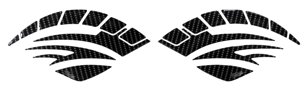 BIKE-label Seitentank Tankpad Carbon-Optik Schwarz kompatibel für Honda 800700VA