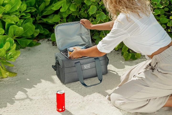 RESTO 5514 Bequeme Faltbare Thermotasche 14 L (30 x 22 x 22 cm) – isolierte Kühltasche für Einkauf,