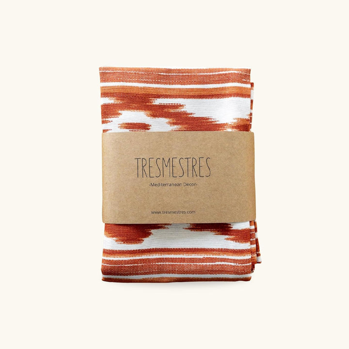 TRESMESTRES Sofa Kissenbezüge - Mediterranes Design, Lebendige Farben, Ikat-Muster - Deko Kissenbezü