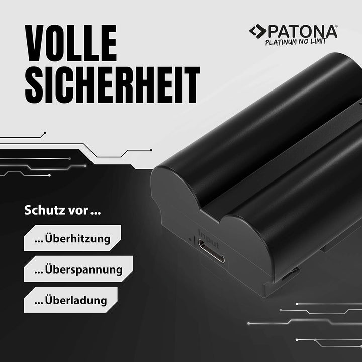 PATONA Platinum NP-W235 Akku 2600mAh USB-C Input kompatibel mit Fuji Fujifilm GFX-50s II GFX-100S GF
