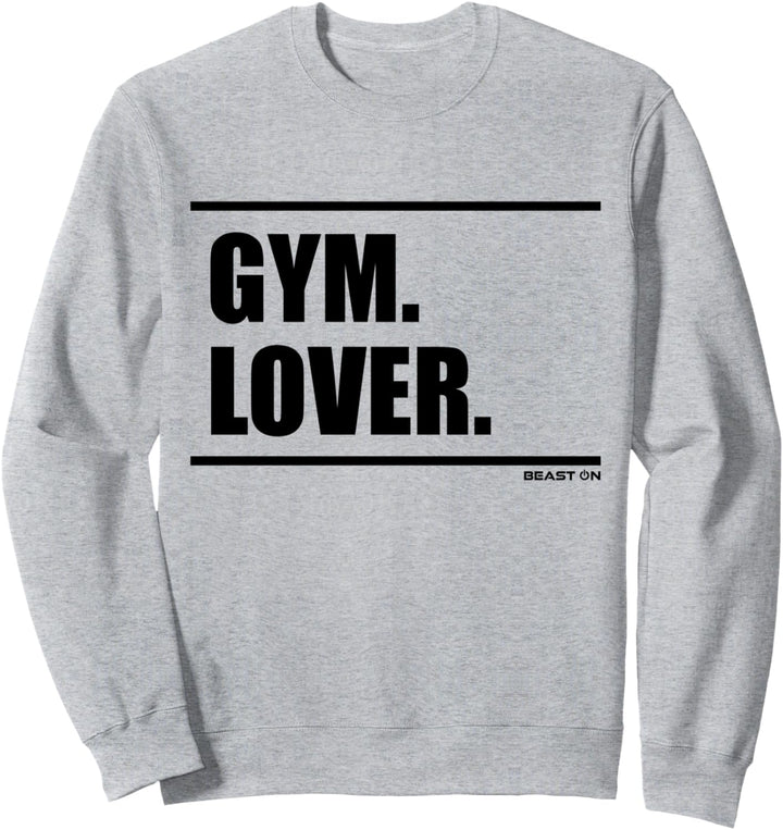 Gym Lover Beast On Fitness Gym Motivation Workout weisses Sweatshirt