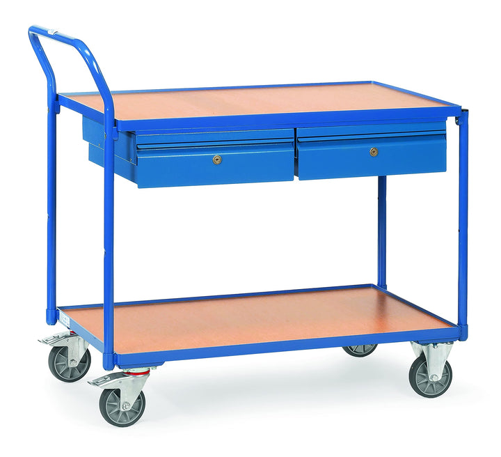fetra 2622 Tischwagen, 2 Etagen mit Schubladen, 300 kg