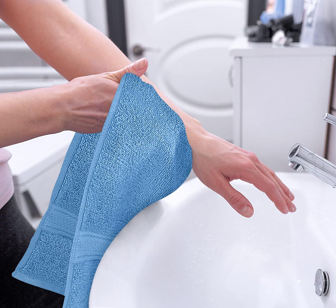Utopia Towels - Handtücher Set aus Baumwolle - 100% Baumwolle, 41 x 71 cm - 6er Pack (Elektrisches B