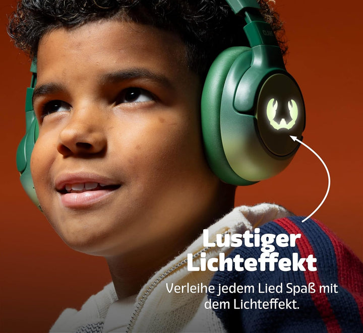 Fresh 'n Rebel Clam Junior, Bluetooth-Kopfhörer für Kinder mit aktiver Geräuschunterdrückung, sicher