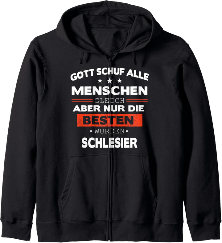 Schlesien Schlesier Deutschland Polen Spruch Kapuzenjacke