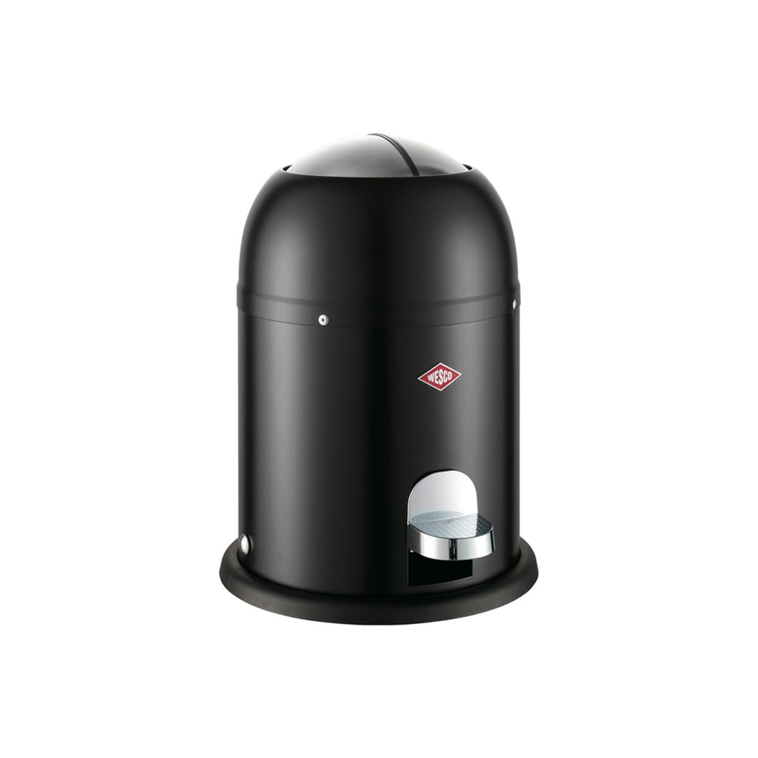 WESCO Mini Master Kosmetikeimer in der Farbe mattschwarz, pulverbeschichtetes Stahlblech, 6 Liter Vo