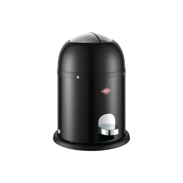 WESCO Mini Master Kosmetikeimer in der Farbe mattschwarz, pulverbeschichtetes Stahlblech, 6 Liter Vo