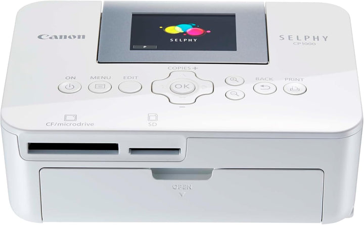 Canon SELPHY CP1000 Fotodrucker, Direktdruck von Kameras, Speicherkarten oder USB-Sticks, weiss