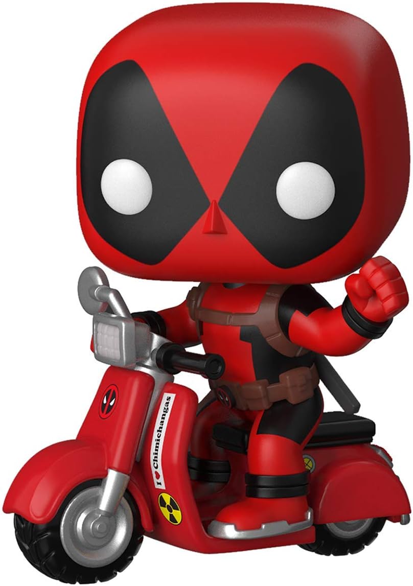 Funko Pop! Rides: Deadpool - Deadpool & Scooter - Vinyl-Sammelfigur - Geschenkidee - Offizielle Hand