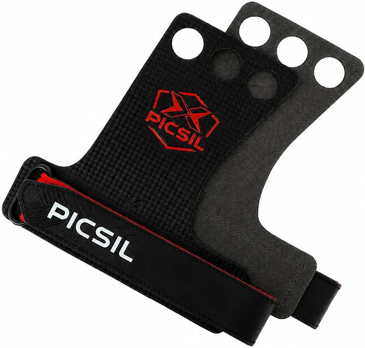 PICSIL RX Hand Grips – Profi‑Griffpolster aus Carbonfaser in Profi‑Qualität, Chalk‑kompatibel & Hand