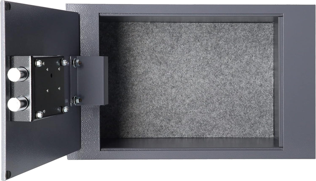 Brihard Bodenmontierter A4-Dokumententresor mit Schlüsselschloss – 13,5L Sichere Aufbewahrung – Auss