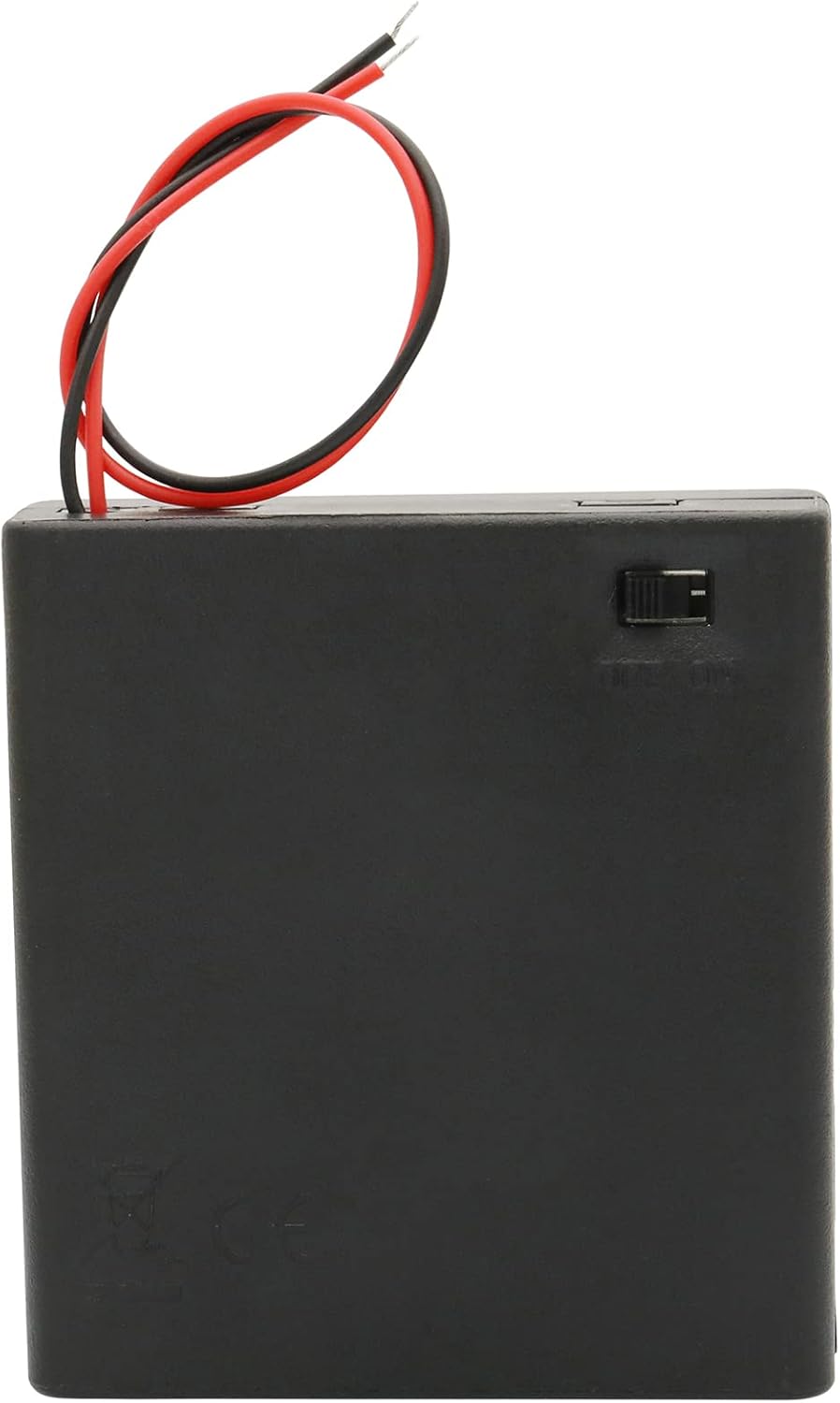 6 V AA-Batteriehalter, 4 x 1,5 V AA-Batteriehalter mit Kabelleitungen und An-/Aus-Schalter (4 Stück)