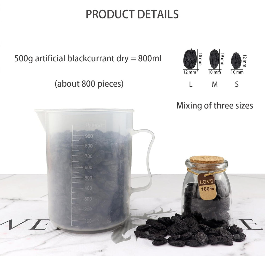 Künstliche Schwarze Johannisbeere trockene 500g (800Pcs) gefälschte getrocknete Früchte für Hauptküc