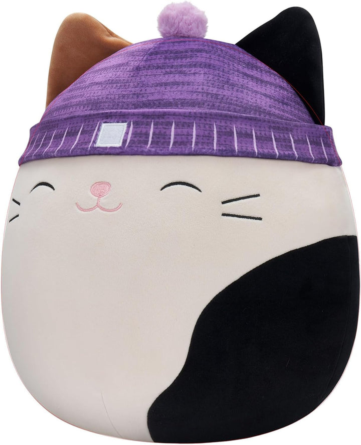 Squishmallows SQCR04208 - Cam die Katze mit Mütze 40 cm, offizielles Kelly Toys Plüsch, superweiches