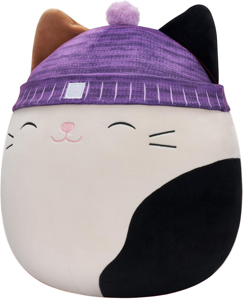 Squishmallows SQCR04208 - Cam die Katze mit Mütze 40 cm, offizielles Kelly Toys Plüsch, superweiches