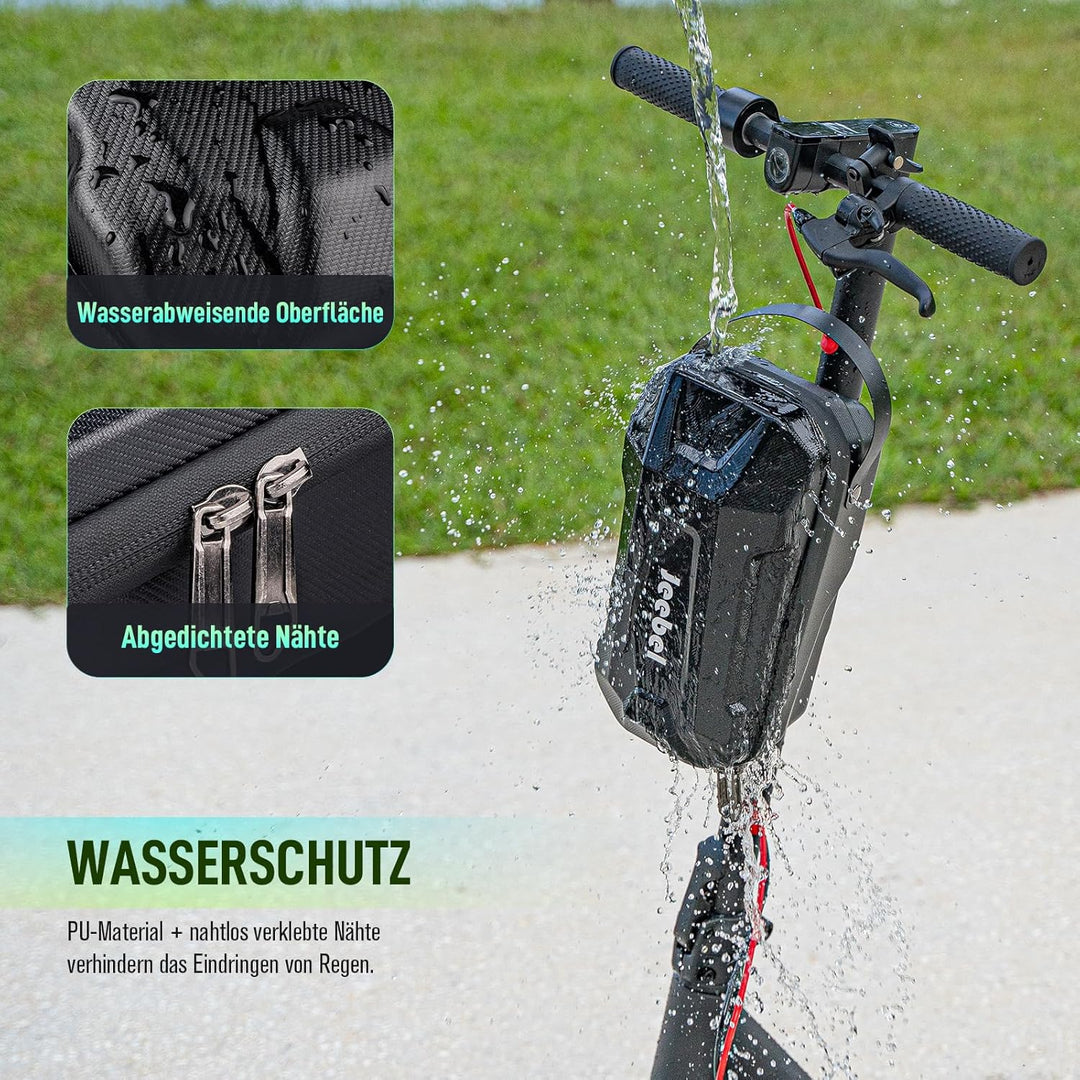 3/4/5L E Scooter Tasche, Grosse Kapazität wasserdichte Lenkertasche mit Schnellverschluss-Montage, U