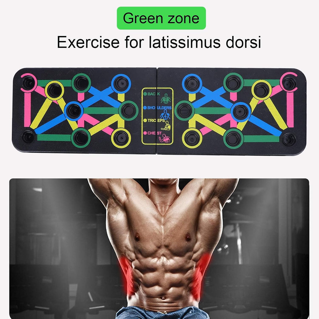 Ejoyous Push Up Rack Board, Liegestütze Brett Faltbares Multifunktions Heimtrainings Fitnessgerät Li