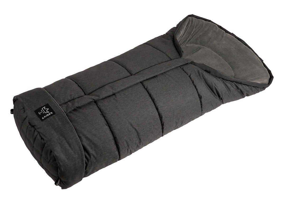 Kaiser Kinderwagenfusssack Jooy Melange, schwarz melange