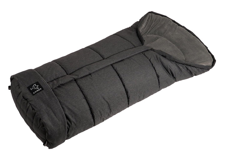 Kaiser Kinderwagenfusssack Jooy Melange, schwarz melange