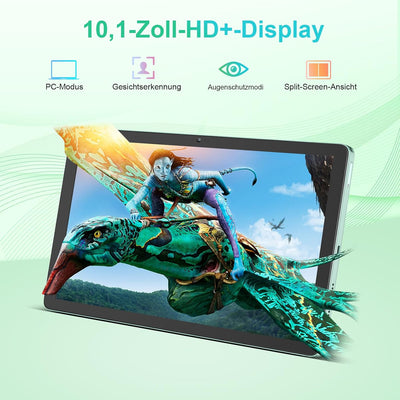 Blackview Gaming Tablet 10 Zoll, Tab80 Tablet Android 13,16GB RAM + 128GB ROM(1TB TF), Octa-core, 4G