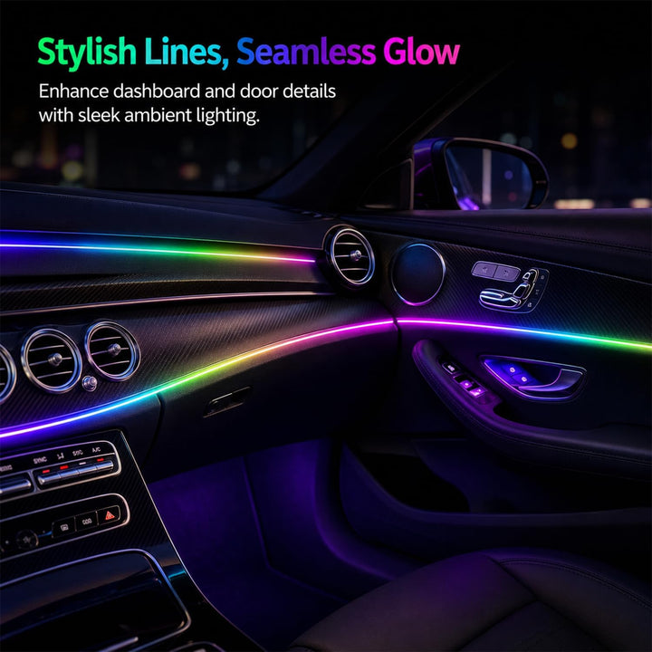Sunshine smile Auto LED Innenbeleuchtung,110cm Ambientebeleuchtung Auto Strip, USB-Innenraumbeleucht