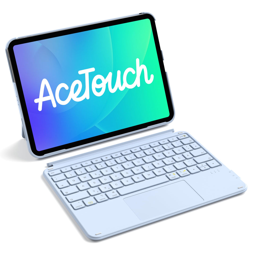 Inateck Hülle mit Tastatur,Ultraleichte Tastatur für iPad 10/11 Generation A16 2025 11 Zoll,iPad Air