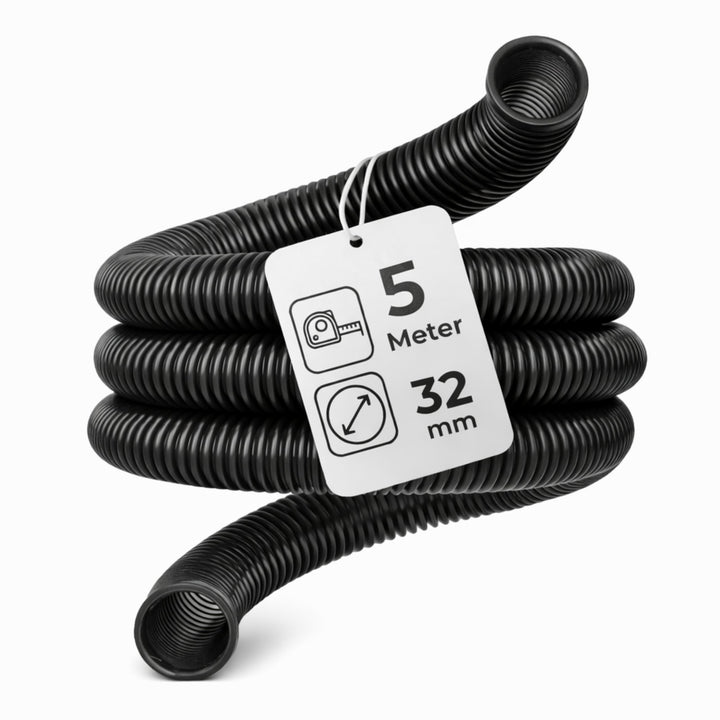 Microsafe® Saugschlauch DN32 (32 mm Innen / 40 mm Aussen) – 5 Meter – flexibel & robuster Absaugschl