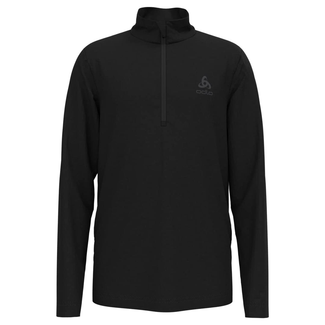 Odlo Kids Langarm Shirt mit halben Reissverschluss Berra 128 Schwarz, 128 Schwarz