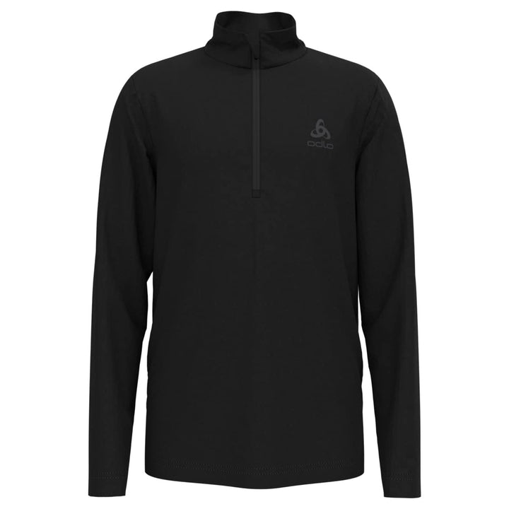 Odlo Kids Langarm Shirt mit halben Reissverschluss Berra 128 Schwarz, 128 Schwarz
