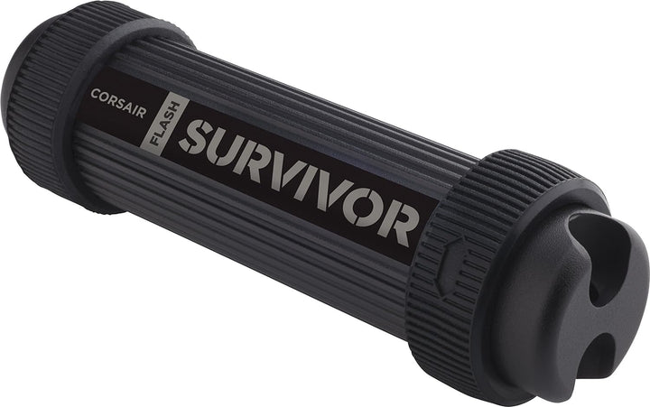 Corsair Flash Survivor Stealth v2 128GB USB-Speicherstick (USB 3.0, robust, wasserabweisend) schwarz