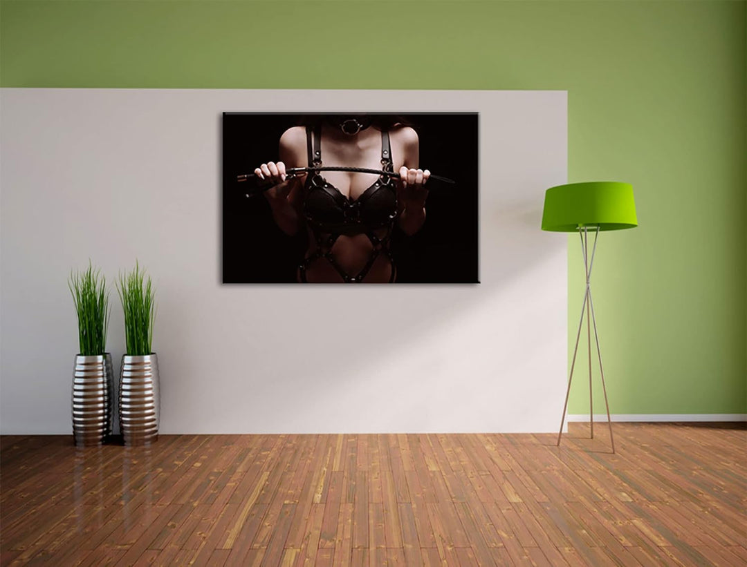 Pixxprint Domina als Leinwandbild | Grösse: 100x70 cm | Wandbild | Kunstdruck | fertig bespannt, 100