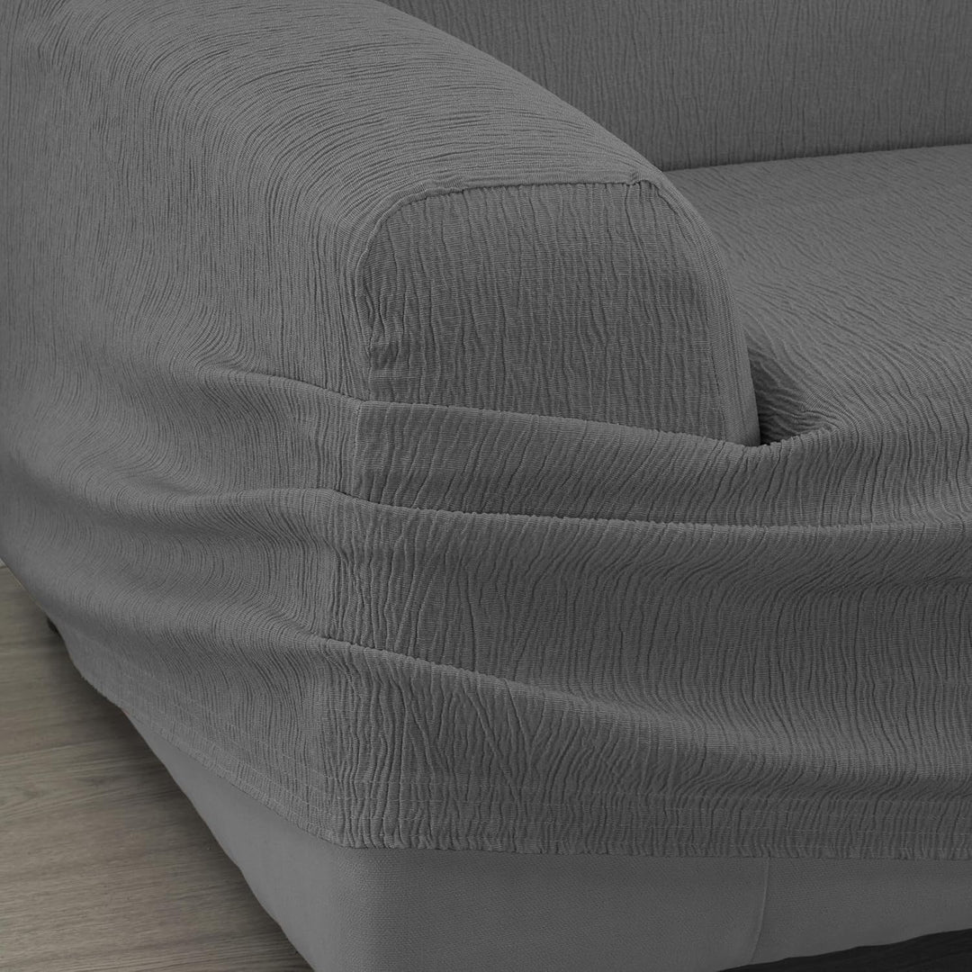 Martina Home Emilia Sofabezug, Anthrazit, 4-Sitzer 4 Plätze Anthrazit, 4 Plätze Anthrazit