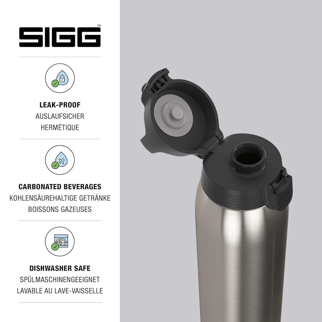 SIGG - Edelstahl Trinkflasche - Shield ONE - Für Kohlensäurehaltige Getränke Geeignet - Auslaufsiche