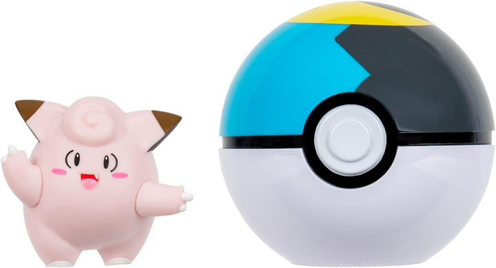 Pokémon PKW4160 - Clip ‘N’ Go Endivie und Ultraball – inkl. 5 cm Spielfigur und Pokéball, offizielle