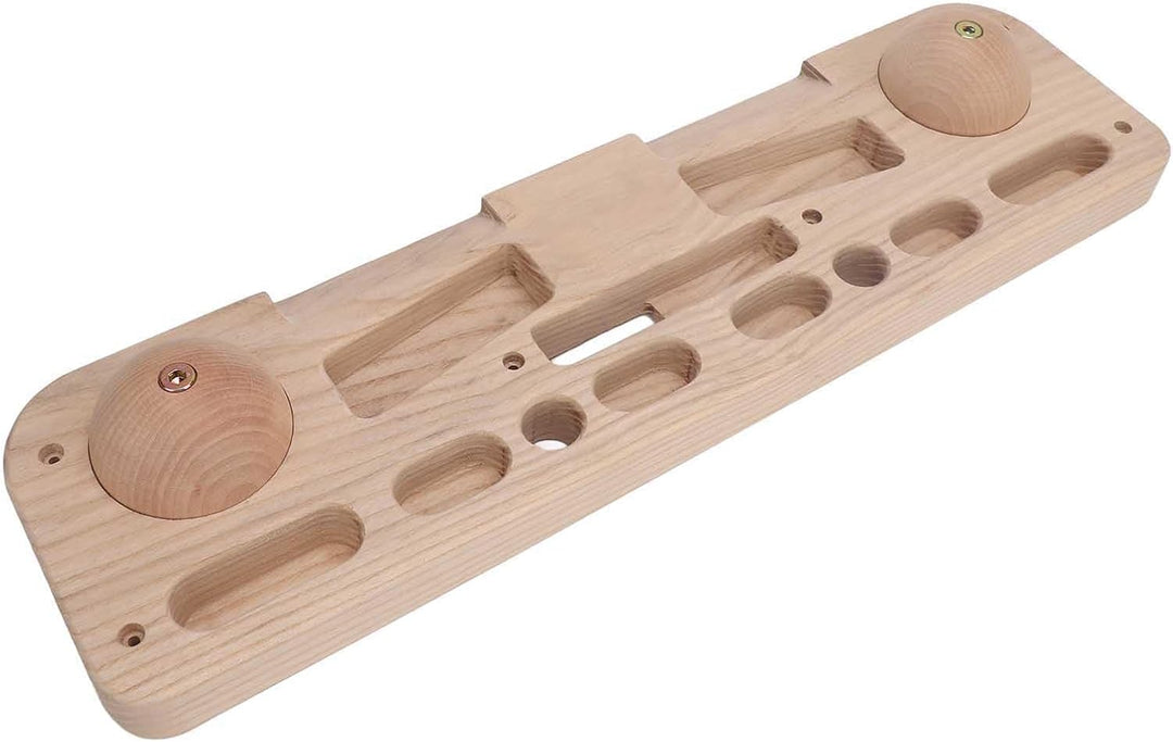 Dilwe Holz-Hangboard, Kletter-Hangboard, Fingerboard-Klettern mit Schrägen und Fingerlöchern, für Fa