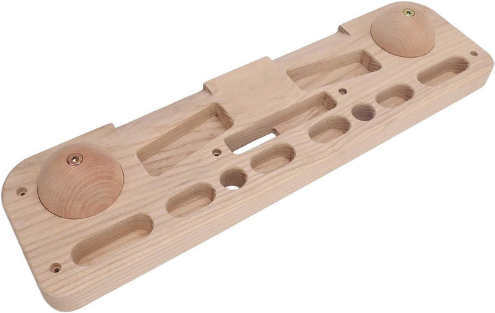 Dilwe Holz-Hangboard, Kletter-Hangboard, Fingerboard-Klettern mit Schrägen und Fingerlöchern, für Fa