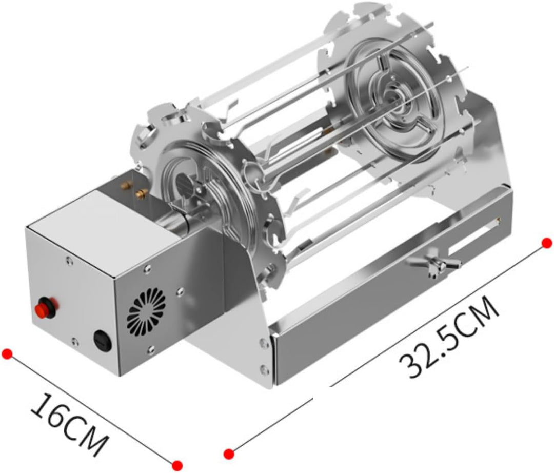 Elektrische Grillspiesse, Rollender Automatisch rotierender Rollgrillkorb-Ladeanschluss (Grillspiess