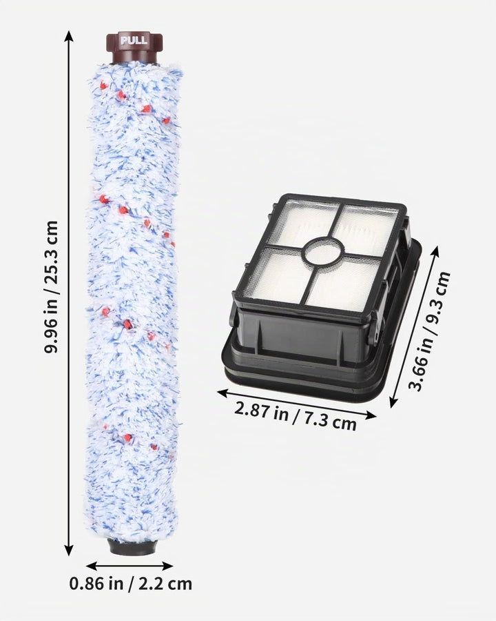 Zubehör für Bissell Crosswave 3-In-1,4 Bürstenrollen und 5 Ersatz Filter Kompatibel mit Bissell Vacu