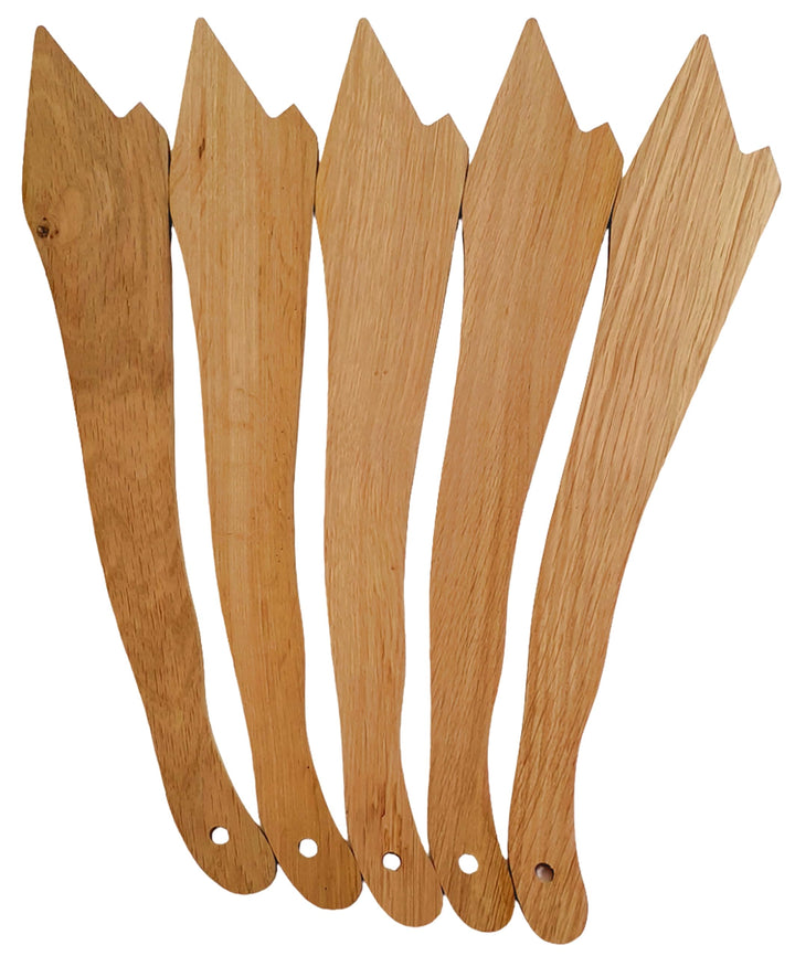 4 X Schiebestock für Tischkreissägen, Fräsen und Hobel,Bandsäge -Eiche 410x65x10 mm