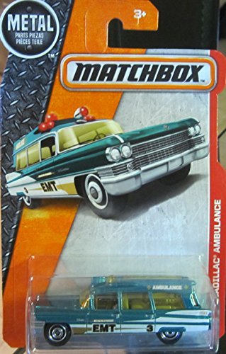 Matchbox - 2016 MBX Heroic Rescue '63 Cadillac Ambulance 88/125 by