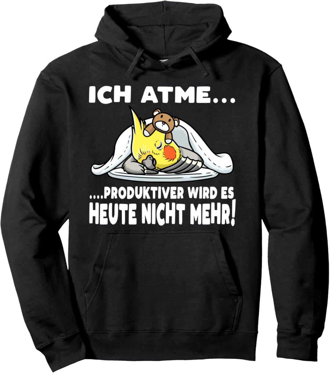 Nymphensittich Papagei Mit Kuscheltier Lustiger Spruch Pullover Hoodie